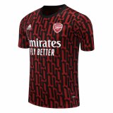 2020/2021 Arsenal Soccer Training Jersey UCL Red-Black - Mens