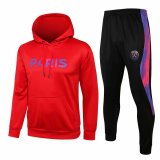 PSG x Jordan Hoodie Red Training Suit Sweatshirt + Pants Men's 2021/22