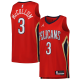 New Orleans Pelicans Brand Red Swingman Jersey (Statement) Mens 2022/23 CJ McCollum - 3