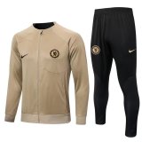 Chelsea Apricot Training Suit Jacket + Pants Mens 2022/23