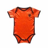 2020 Netherlands Home Orange Baby Infant Crawl Soccer Jersey Shirt