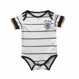 2020 Germany Home White Baby Infant Crawl Soccer Jersey Shirt