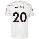 2020/2021 Arsenal Away White Men's Soccer Jersey MUSTAFI #20