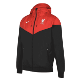 2020/2021 Liverpool Hoodie All Weather Windrunner Jacket Red & Black Mens