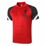 2020/2021 Liverpool Red - Black Men's Soccer Polo Jersey Shirt