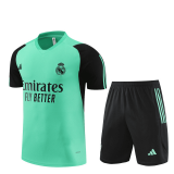 Real Madrid Green Training Jersey + Short Mens 2024/25