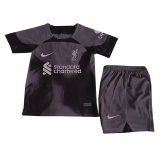 Liverpool Goalkeeper Black Jersey + Short Kids 2022/23