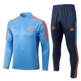 Manchester United Light Blue Training Suit Mens 2022/23