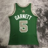 Boston Celtics Kelly Green Mitchell & Ness Hardwood Classics Jersey Mens 2007-2008 #GARNETT #5