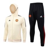 Manchester United Cream Training Jacket + Pants Mens 2023/24 #Hoodie