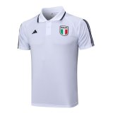 Italy White Polo Jersey Mens 2023