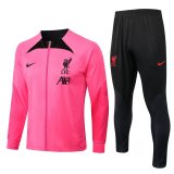 Liverpool Pink Training Suit Jacket + Pants Mens 2022/23