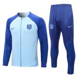 Atletico Madrid Light Blue Training Suit Jacket + Pants Mens 2022/23