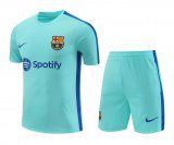Barcelona Turquoise Training Jersey + Short Mens 2023/24
