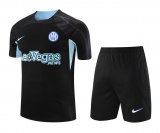 Inter Milan Black Training Jersey + Short Mens 2023/24