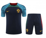 Portugal Navy Training Jersey + Short Mens 2022/23 #Pre-Match