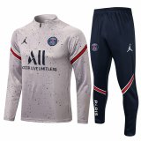 PSG Light Grey Dots Training Suit Mens 2021/22