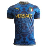 Italy x Versace Special Edition Blue Jersey Mens 2022 #Match