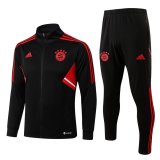 Bayern Munich Black Training Suit Jacket + Pants Mens 2022/23
