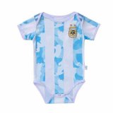 2020 Argentina Home Blue&White Stripes Baby Infant Crawl Soccer Jersey Shirt