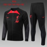 Liverpool Black Training Suit Jacket + Pants Kids 2022/23