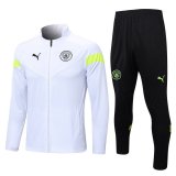 Manchester City White Training Jacket + Pants Mens 2022/23