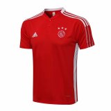 Ajax Red Polo Jersey Mens 2021/22