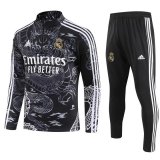 Real Madrid Black Dragon Training Suit Mens 2023/24