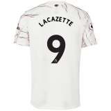 2020/2021 Arsenal Away White Men's Soccer Jersey LACAZETTE #9