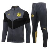 Borussia Dortmund Grey Training Suit Jacket + Pants Mens 2021/22