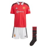 Manchester United Home Jersey + Shorts + Socks Kids 2022/23