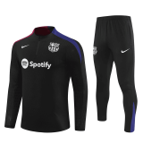 Barcelona Black Training Suit Mens 2024/25
