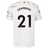 2020/2021 Arsenal Away White Men's Soccer Jersey CHAMBERS #21