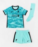 2020/2021 Liverpool Away Soccer Whole Kit Jersey + Short + Socks Kid's