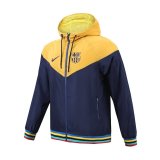 Barcelona Royal - Yellow All Weather Windrunner Jacket Mens 2023/24