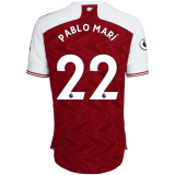 2020/2021 Arsenal Home Red Men's Soccer Jersey PABLO MAR? #22