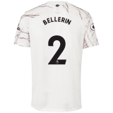 2020/2021 Arsenal Away White Men's Soccer Jersey BELLERIN #2