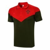 Portugal Red - Green Polo Jersey Men's 2021/22