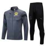 Borussia Dortmund Grey Training Jacket + Pants Mens 2022/23