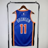 2024 New York Knicks Blue Swingman Jersey - City Edition Mens BRUNSON #11