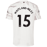 2020/2021 Arsenal Away White Men's Soccer Jersey MAITLAND-NILES #15