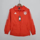 Bayern Munich Red All Weather Windrunner Jacket Mens 2022/23