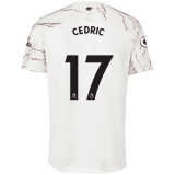2020/2021 Arsenal Away White Men's Soccer Jersey CEDRIC #17
