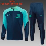 Barcelona Royal - Green Training Jacket + Pants Kids 2023/24