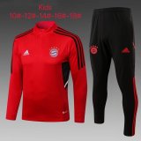 Bayern Munich Red Training Suit Kids 2022/23