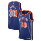 2024 New York Knicks Blue Swingman Jersey - City Edition Mens RANDLE #30