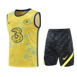Chelsea Yellow Singlet + Shorts Mens 2022/23
