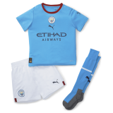 Manchester City Home Jersey + Short + Socks Kids 2022/23