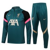 Liverpool Green Training Suit Mens 2021/22
