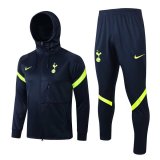 Tottenham Hotspur Hoodie Navy Training Suit Jacket + Pants Mens 2021/22